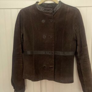 Brown suede jacket